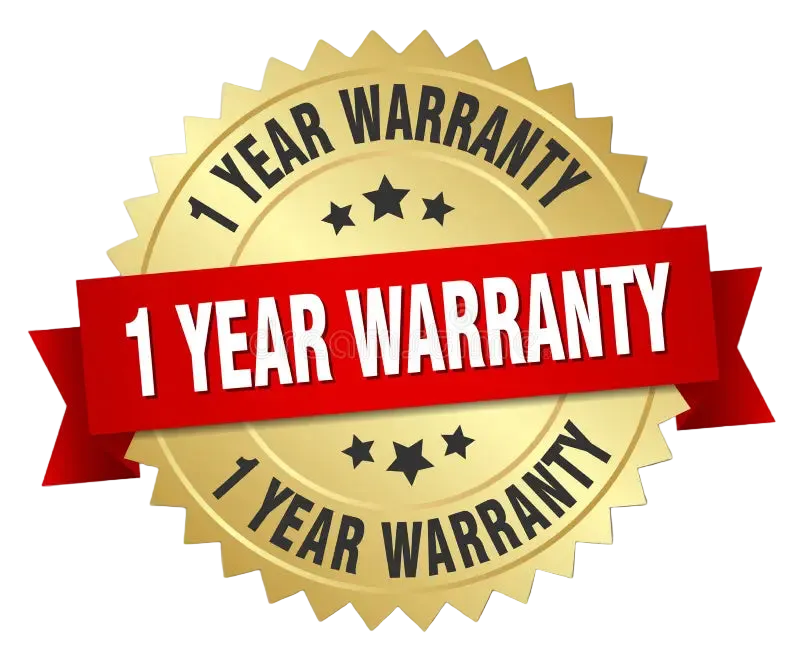 1 Year Warranty